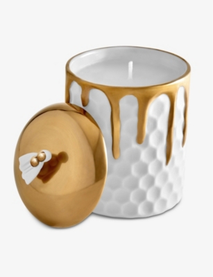 Shop L'objet Lobjet Beehive 24-gold Porcelain Candle