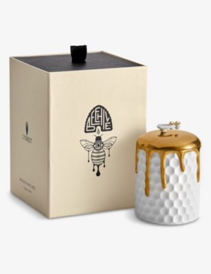 LOBJET: Beehive 24-gold porcelain candle
