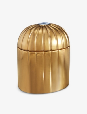 Shop L'objet Lito Bold-eye 24k-gold Porcelain Scented Candle