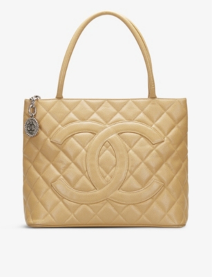 RESELFRIDGES - Pre-loved Chanel Caviar Medallion leather tote bag