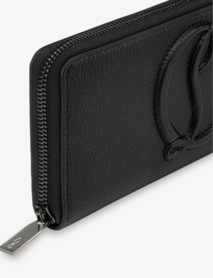 Shop Christian Louboutin Women's Leche By My Side Logo-embossed Leather Wallet