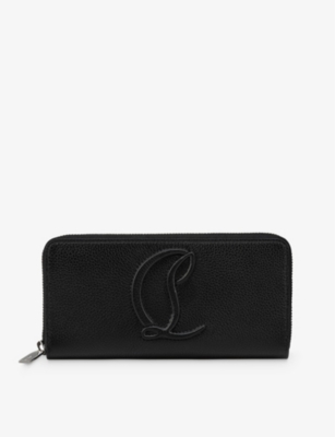 CHRISTIAN LOUBOUTIN: By My Side logo-embossed leather wallet