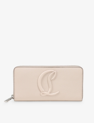 CHRISTIAN LOUBOUTIN: By My Side logo-embossed leather wallet