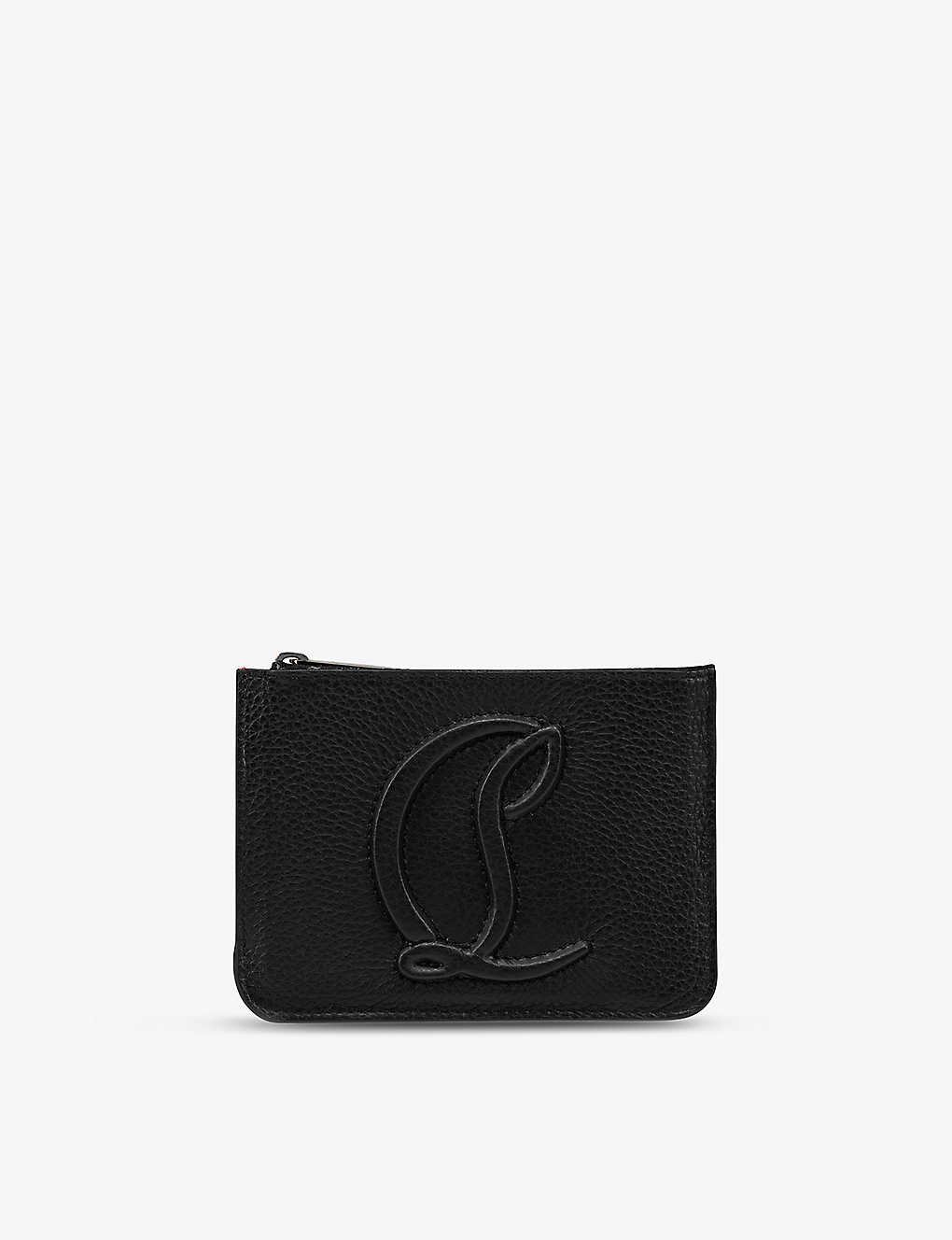 Shop Christian Louboutin By My Side Leather Card Holder In Leche