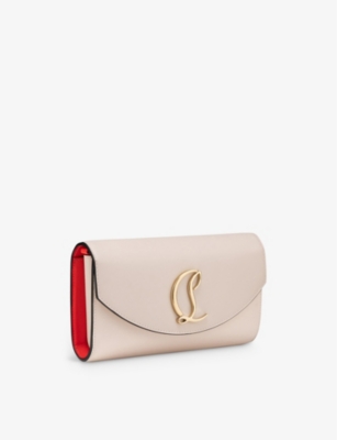 CHRISTIAN LOUBOUTIN: Loubi54 logo-embellished leather clutch bag