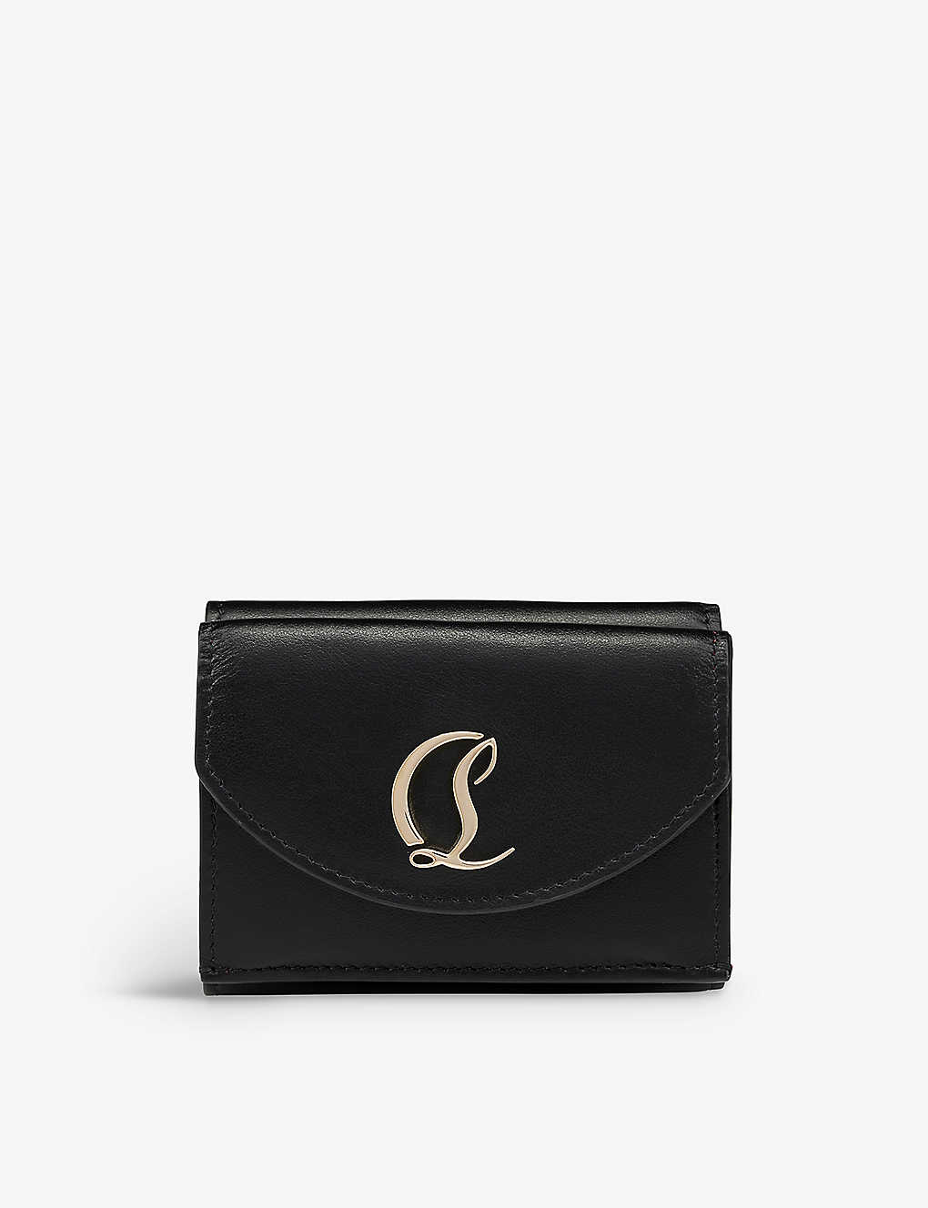 Shop Christian Louboutin Women's Black Loubi54 Leather Wallet