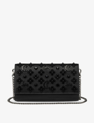 CHRISTIAN LOUBOUTIN: Paloma leather wallet-on-chain