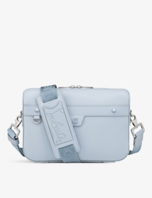 CHRISTIAN LOUBOUTIN: Ruisbuddy bag in grained leather - Blue