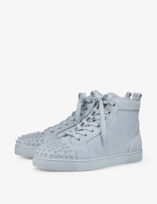 Lou Spikes - High-top sneakers - Suede - Black - Christian Louboutin