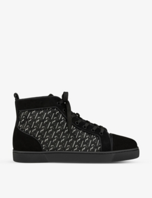 Christian Louboutin Black Canvas Louis Orlato Trainers