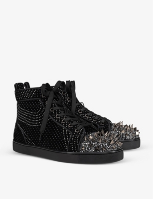 CHRISTIAN LOUBOUTIN Lou Orlato leather high-top trainers