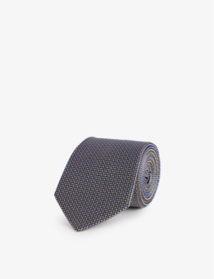 LANVIN: Abstract-pattern silk tie