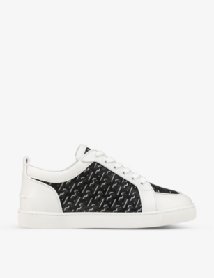 Christian Louboutin Rantulow Orlato Canvas And Leather Low-top Trainers in  White for Men