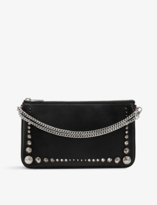 Christian louboutin spike on sale clutch