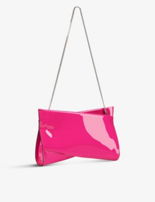 Christian Louboutin Loubitwist Small Patent Leather Clutch