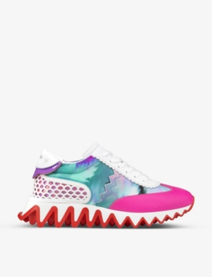 Christian Louboutin Sharkina Women's Sneaker in Pink/Fuxia Eur 38 / US 8