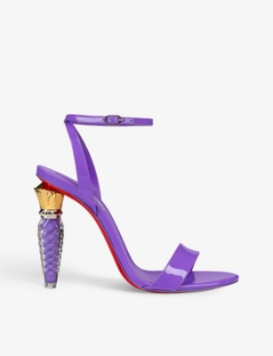 purple louboutin heels
