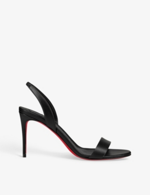 Christian Louboutin Black Patent Leather Sandal O Condora In Black