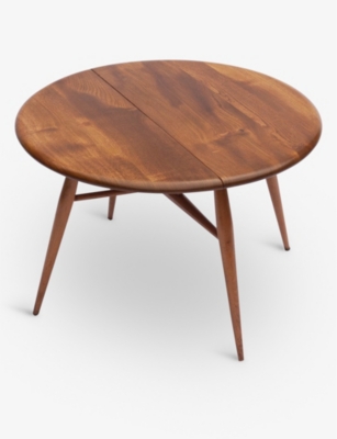 VINTERIOR: Pre-loved drop leaf wooden coffee table 40cm