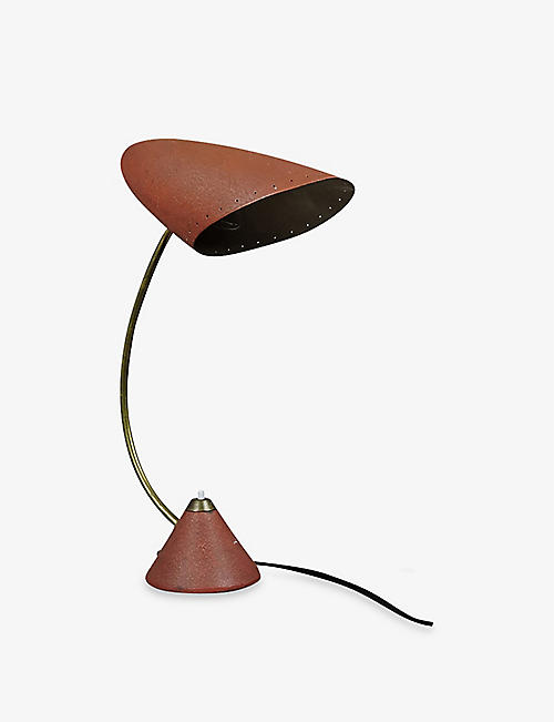 VINTERIOR: Pre-loved curved metal table lamp 37cm