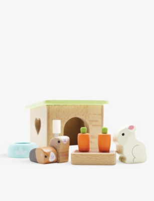 LE TOY VAN: Bunny And Guinea wood play set