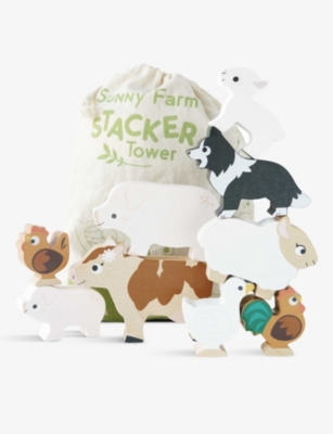 LE TOY VAN: Stacking Farm Animal certified-wooden toys
