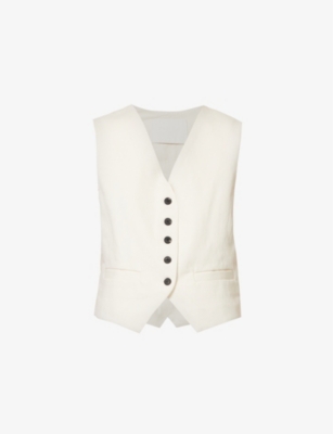 Citizens Of Humanity Sierra Tailored Crop Vest In Marzipan