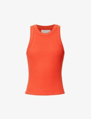 CITIZENS OF HUMANITY CITIZENS OF HUMANITY WOMEN'S CORAL BALM ISABEL SLEEVELESS ORGANIC-COTTON BLEND TOP,67564225