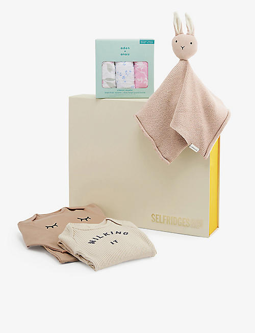SELFRIDGES: Some Bunny Loves You baby hamper - 4 items included