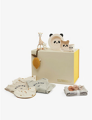 SELFRIDGES: Welcome to the World baby hamper - 10 items included