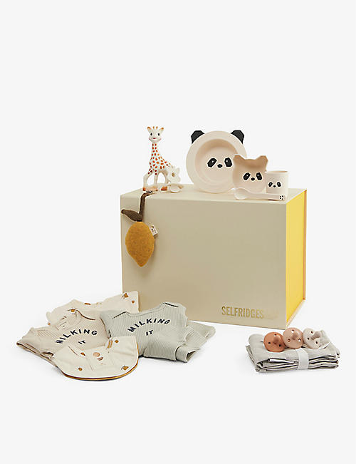 SELFRIDGES: Welcome to the World baby hamper - 10 items included