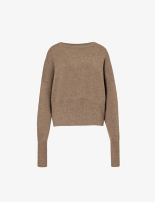 LAUREN MANOOGIAN: Relaxed-fit brushed alpaca wool-blend knitted jumper