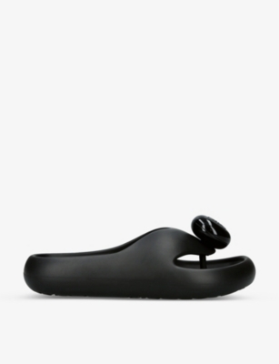 Loewe X Paula's Ibiza Foam Bubble Slides In Black