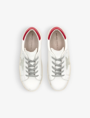 GOLDEN GOOSE: Superstar star-patch leather low-top trainers 6-9 years