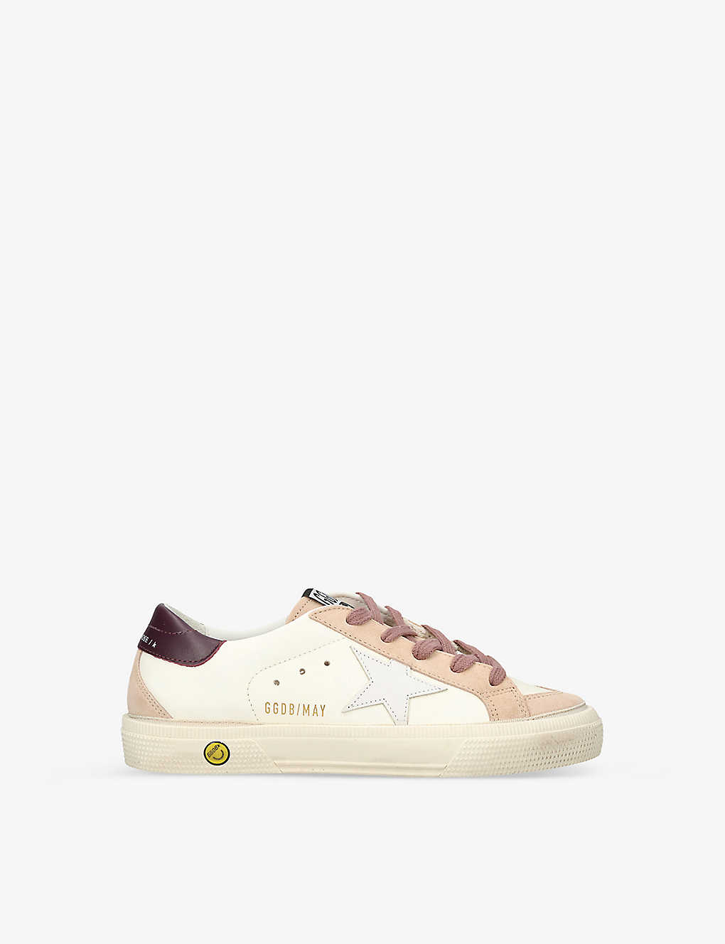 Golden Goose Girls Cream Kids May Star-patch Leather Low-top Trainers 6-9 Years