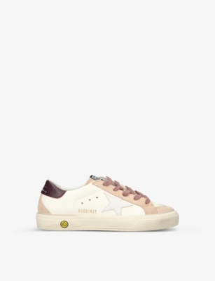 Leia Låse fugtighed GOLDEN GOOSE - May logo-print leather low-top trainers 6 months-5 years |  Selfridges.com
