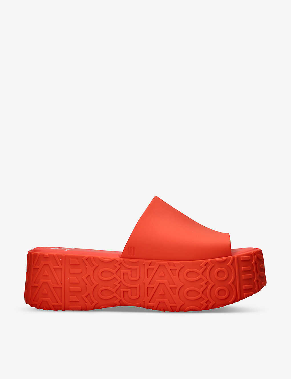 Melissa Womens Red X Marc Jacobs Becky Chunky-sole Pvc Platform Sliders
