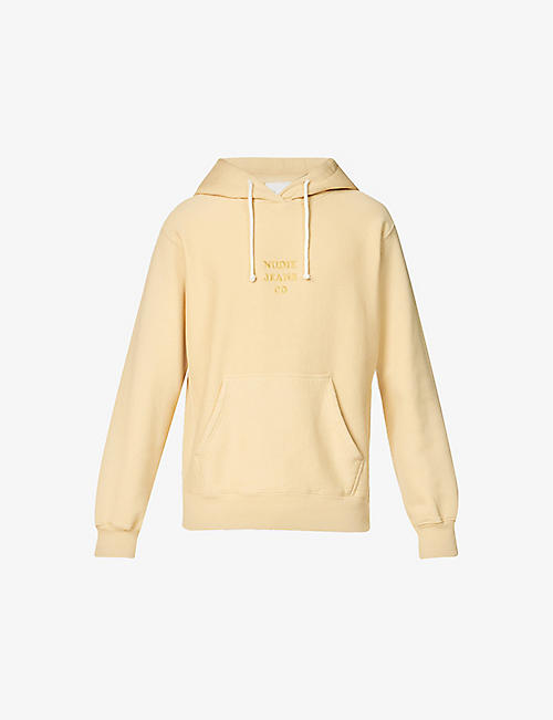 NUDIE JEANS: Fredrik brand-embroidered cotton-jersey hoody