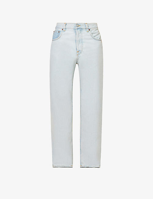 NUDIE JEANS: Rad Rufus brand-patch relaxed-fit jeans