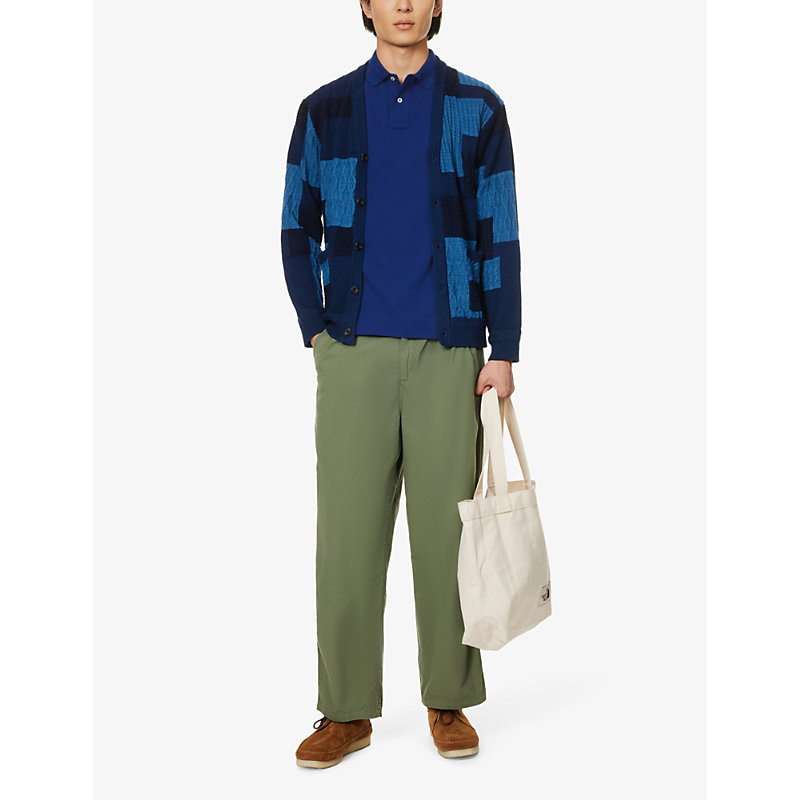 Shop Polo Ralph Lauren Men's Fall Royal Short-sleeved Logo-embroidered Custom-fit Cotton-piqué Polo Shirt