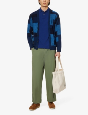 POLO RALPH LAUREN: Short-sleeved logo-embroidered custom-fit cotton-piqué polo shirt