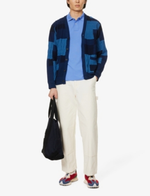 POLO RALPH LAUREN: Short-sleeved logo-embroidered custom-fit cotton-piqué polo shirt