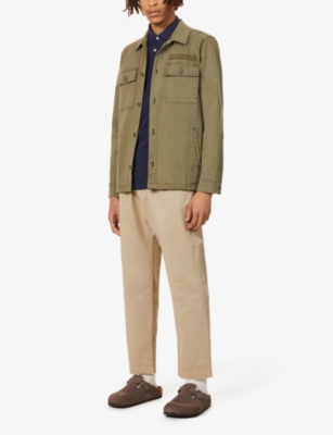 POLO RALPH LAUREN: Short-sleeved logo-embroidered custom-fit cotton-piqué polo shirt