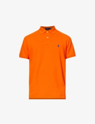 Polo Ralph Lauren Orange Piquet Polo Shirt In Sailing Orange