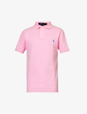Polo Ralph Lauren Pink Polo Shirt With Pony Detail On The Front In Pink