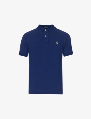 Polo Ralph Lauren Logo Embroidered Short-sleeved Polo Shirt In Fall Royal