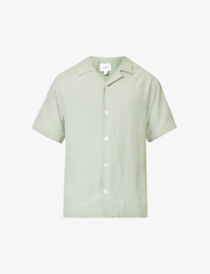CHE: Valbonne camp-collar regular-fit woven shirt