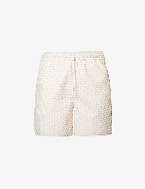 CHE: Runner contrast-piping regular-fit recycled-nylon shorts