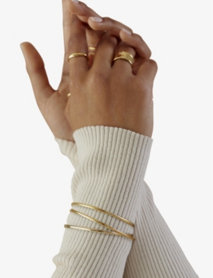 Monica Vinader Nura 18ct Yellow-gold Vermeil On Sterling Silver Reef Bracelet In Gold