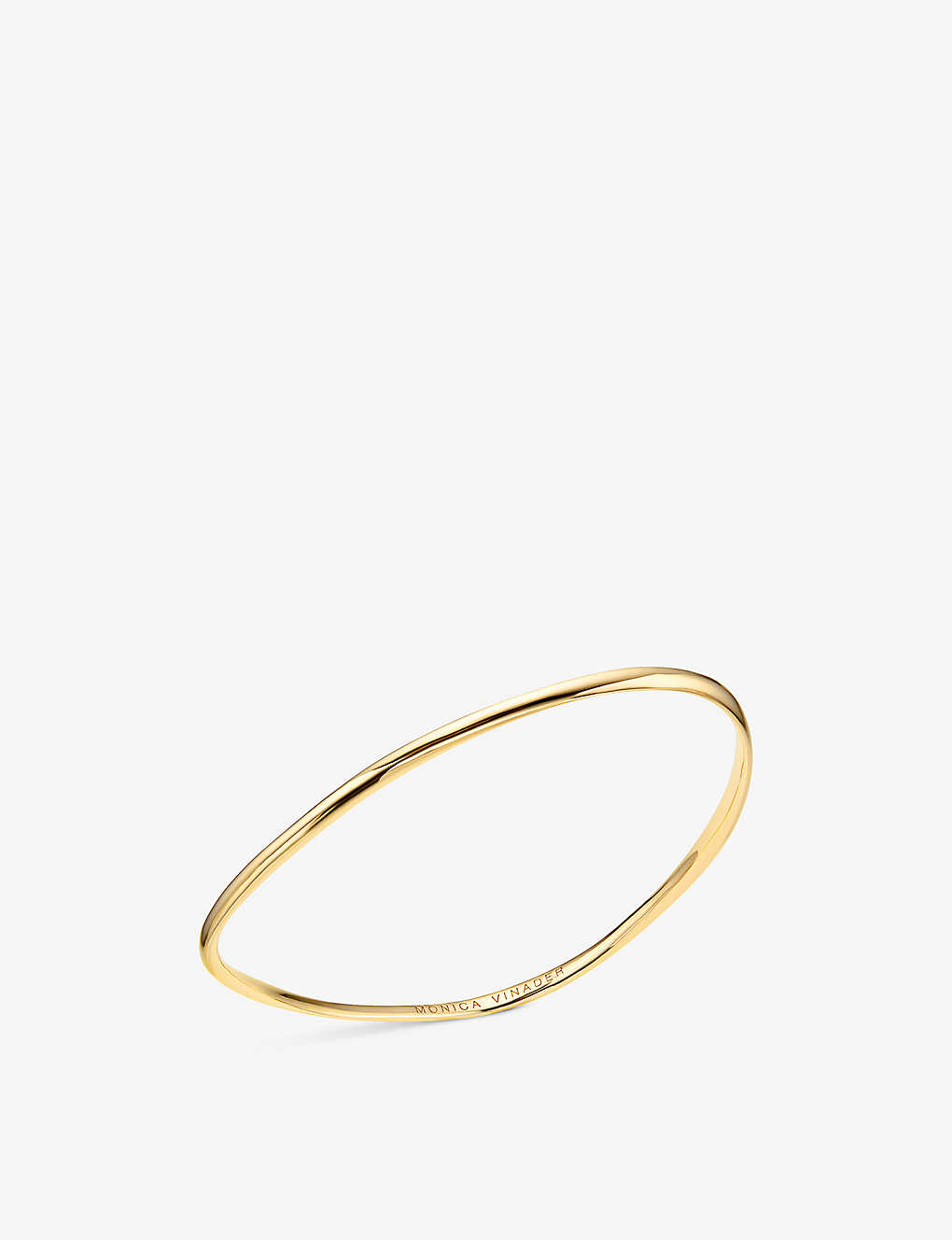 Shop Monica Vinader Women's Yellow Gold Nura Reef 18ct Yellow Gold-plated Vermeil Sterling-silver Bangle